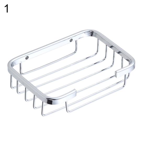 Stainless Steel Soap Dish Bathroom Shower Toilet Soap Holder Wall Mounted Saver