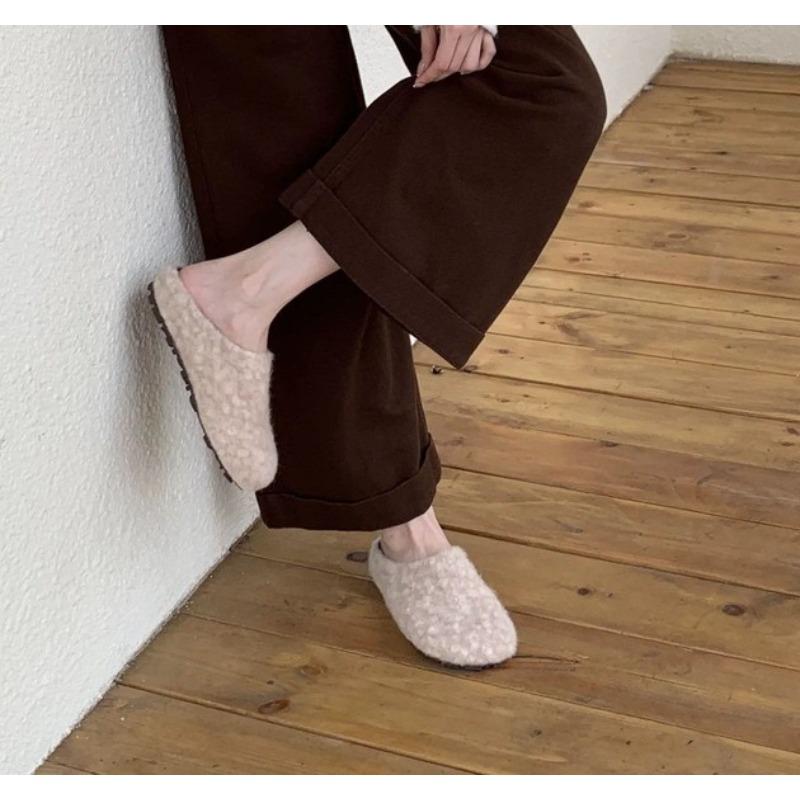 Fashion Winter 2026 Fashion Women's Shoes Comfortable Plush Velvet Warm Slippers Home Non-slip Lightweight Soft-soled Indoor slippers