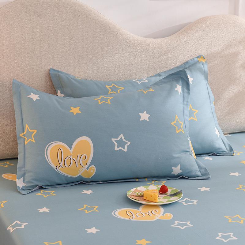 Cotton Pillowcases: Pure Cotton, Simple Style for Home, Dorms, Single & Double Rooms (Single/Pair)