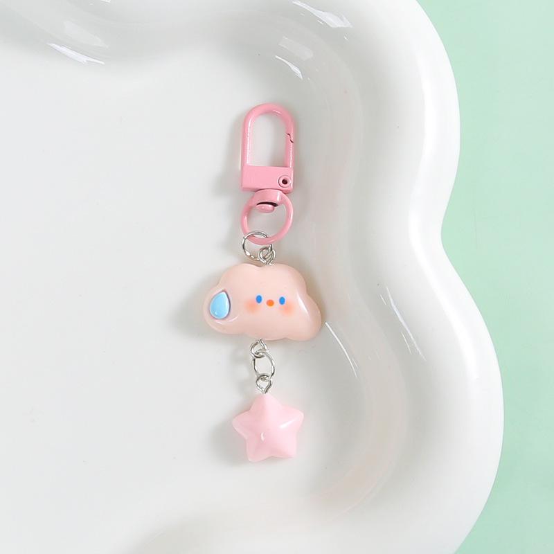 Adorable Cloud Keychain - Soft, Realistic, and Popular Backpack Accessory for Best Friends and Couples
