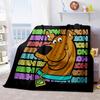 Halloween fantasy comedy adventure cartoon movie Scooby-Doo blanket soft home furnishing nap decoration four seasons warm Sherpa blanket U16