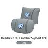 Car Leather Headrest Pillow Neck Lumbar Support Soft Lumbar Cushion Beige For Volkswagen VW Jetta Golf Beetle CC EOS MK2 MK4 MK5 HY3
