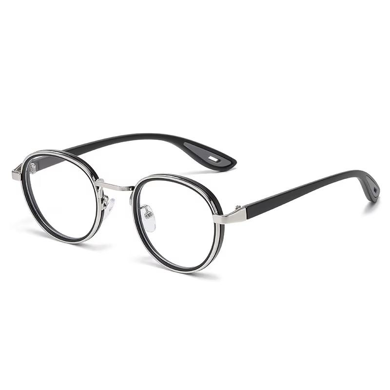 Men's And Women's The Same Style - Fashionable And Versatile Round Frame - Anti-blue Light Lenses2550