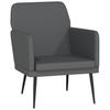 Armchair Gray 61x78x80 cm Artificial Leather