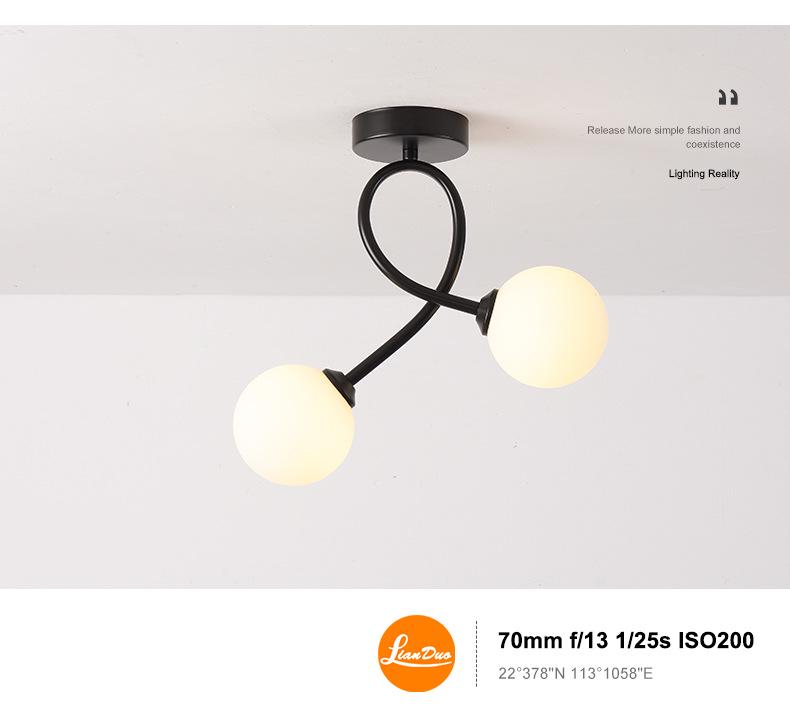 Modern Nordic Ceiling Light for Hallway, Balcony, or Entrance