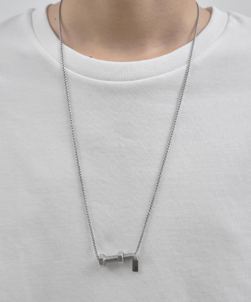 Lad Edition Lad Metal Bolt Nut Necklace