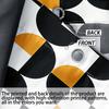 1Pc Geometric Pattern Print Waterproof Shower Curtain Bath Privacy Multi Size Hanging Curtain With 12 Hooks Easy Installation