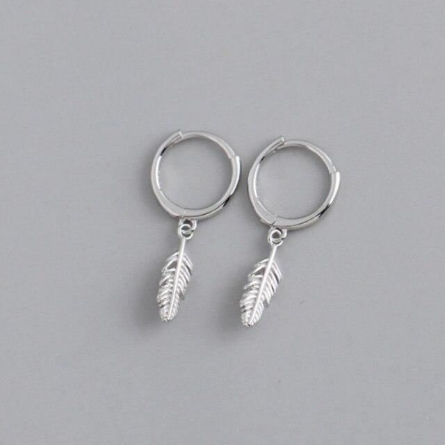 

Распродажа 925 стерлингового серебра корейские серьги-перья простой темперамент изысканный женский сексуальный подарок ювелирные изделия серебряный