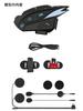QPLOVE Motorcycle simultaneous maximum communication distance equipped with DSP CVC helmet Bluetooth continuous 28 IP65 music FM easy to automatic