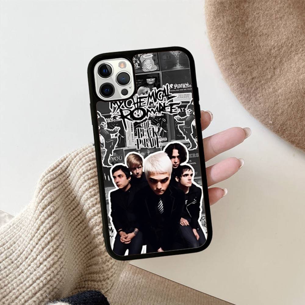 Indie Rock Band My C-Chemical R-Romance Phone Case Wireless Charging PC+TPU For IPhone 11 12 13 14 15 16 17 Pro Max Plus Case