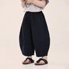 Boys Young Kids Loose Solid Casual Summer Cropped Pants