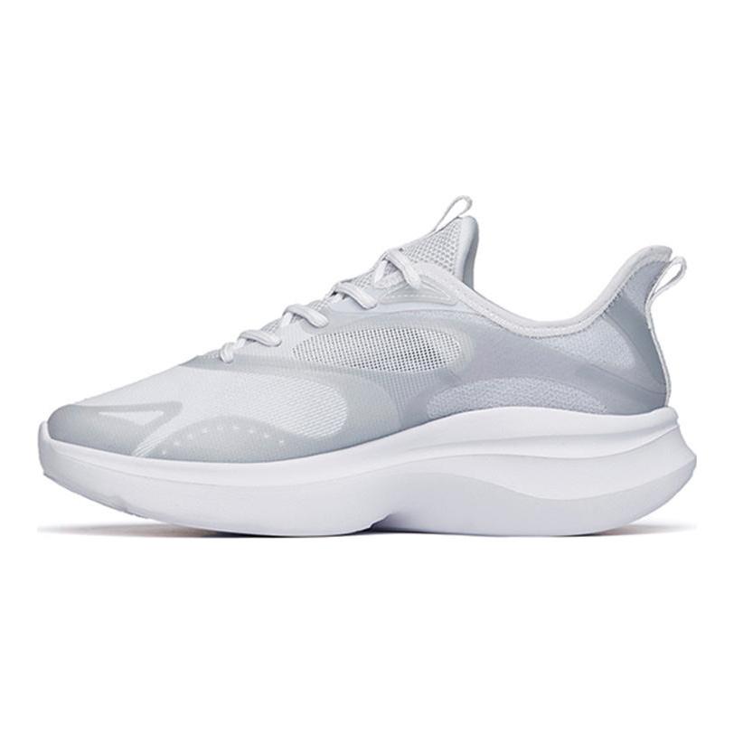 Anta Leaves 2.0 Versatile Cushioning Slip Resistant Abrasion Resistant Low top Running Shoes Women's Gray White Silver 922225520-1