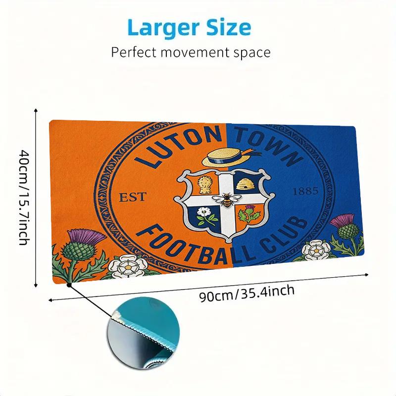 Luton Town FC Color Mouse Pad Large Gaming Table Cushion Non-slip Laptop Tablet Big Mousepad XXL Mat Mini PC Playmat With Lock Edge