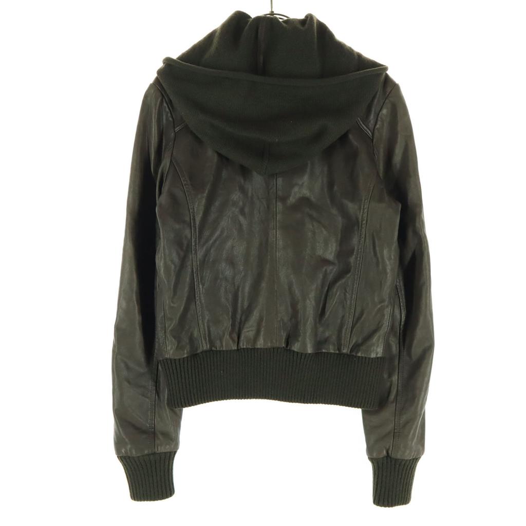 DOMA Long sleeve leather Single riders jacket S Brown Sheepskin Hoodie Women Used