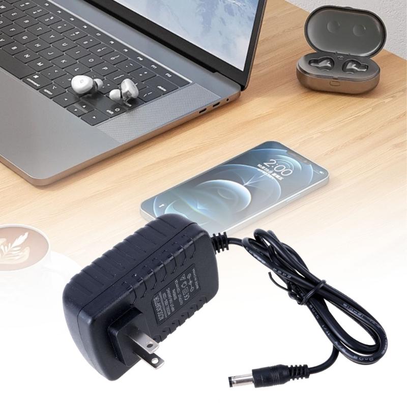 100-240V to 12V 2A with 5.5x2.5mm Plug 12V 2A Power Supply Adapter for LED Strips Light Routers CCTV Camera