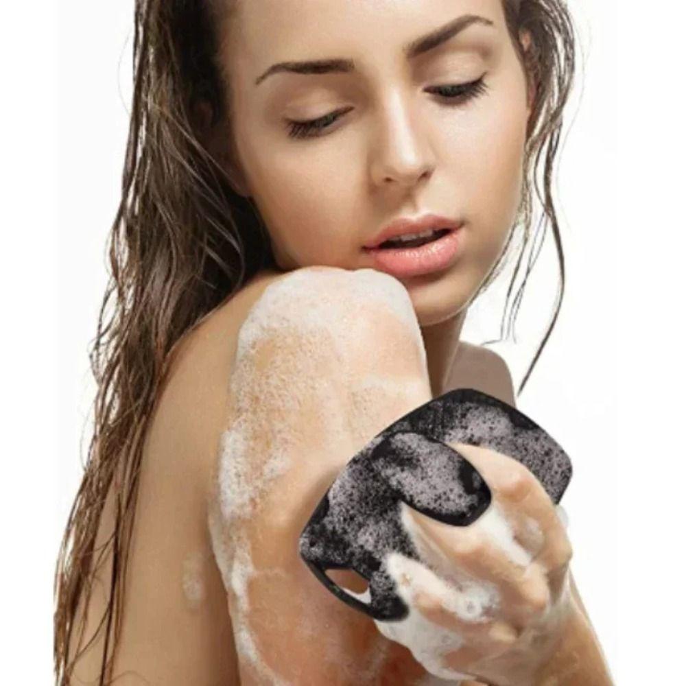 2Pcs Soft Body Cleansing Scrubber Handheld Scalp Massage Brush Convenient Silicone Body Brush  Spa