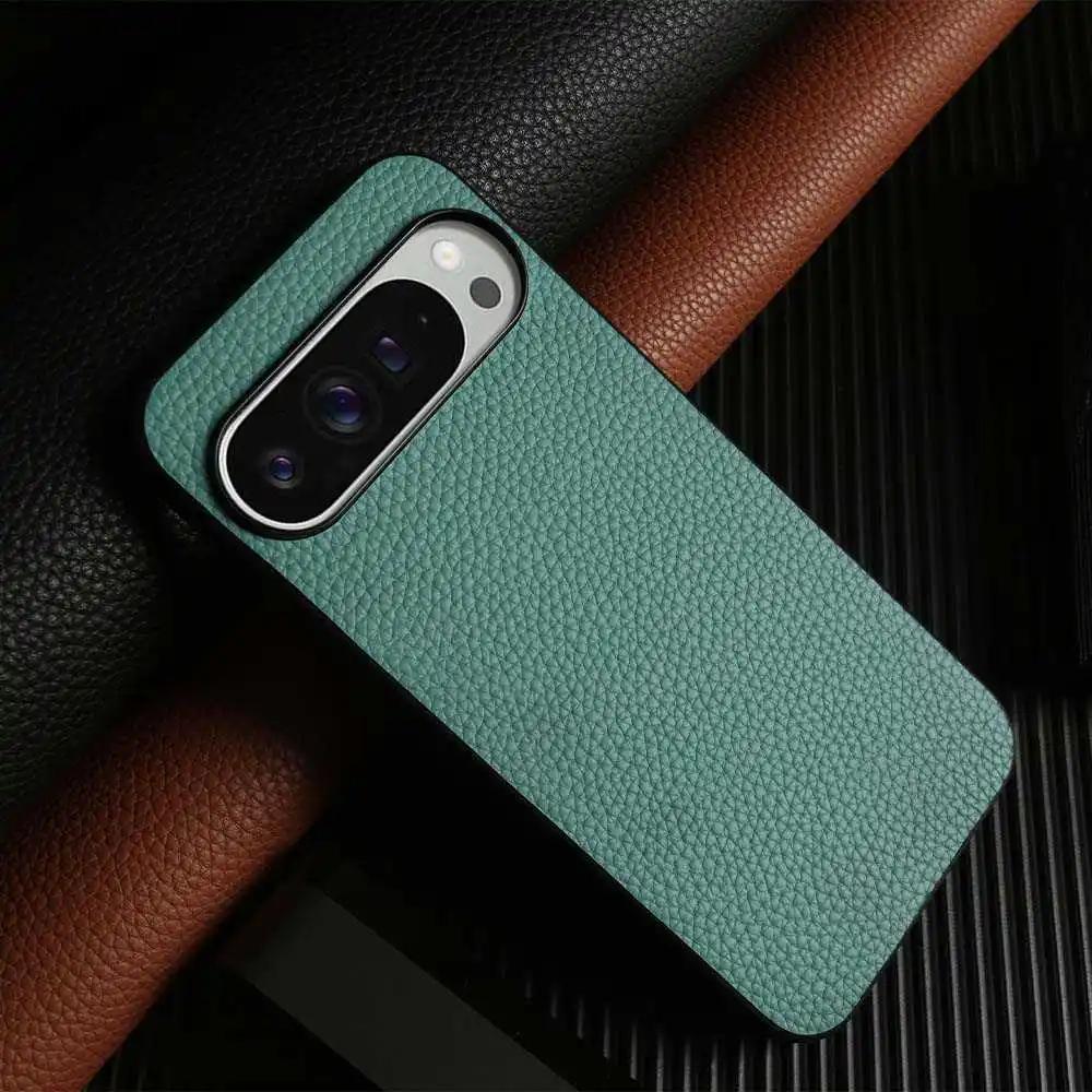 Luxus Pixel 10 Pro Hülle Business Rindsleder Handyhüllen Für Google pixel9pro 7A 8pro Vollschutz Stoßfeste Rückabdeckung