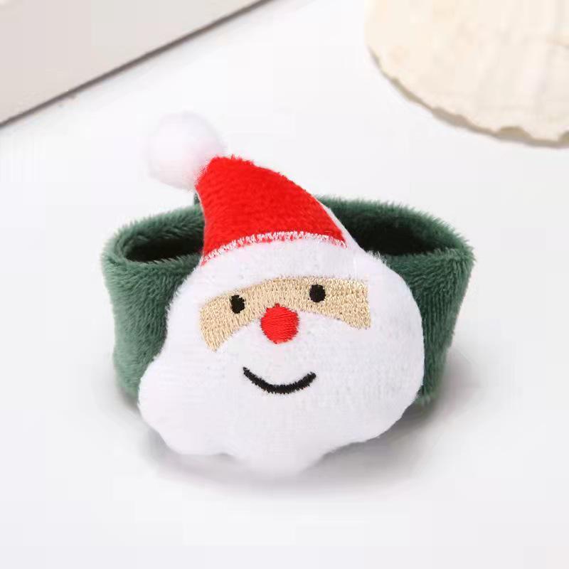 Creative Luminous Santa Claus & Snowman Children's Snap Bracelet - Perfect Christmas Gift