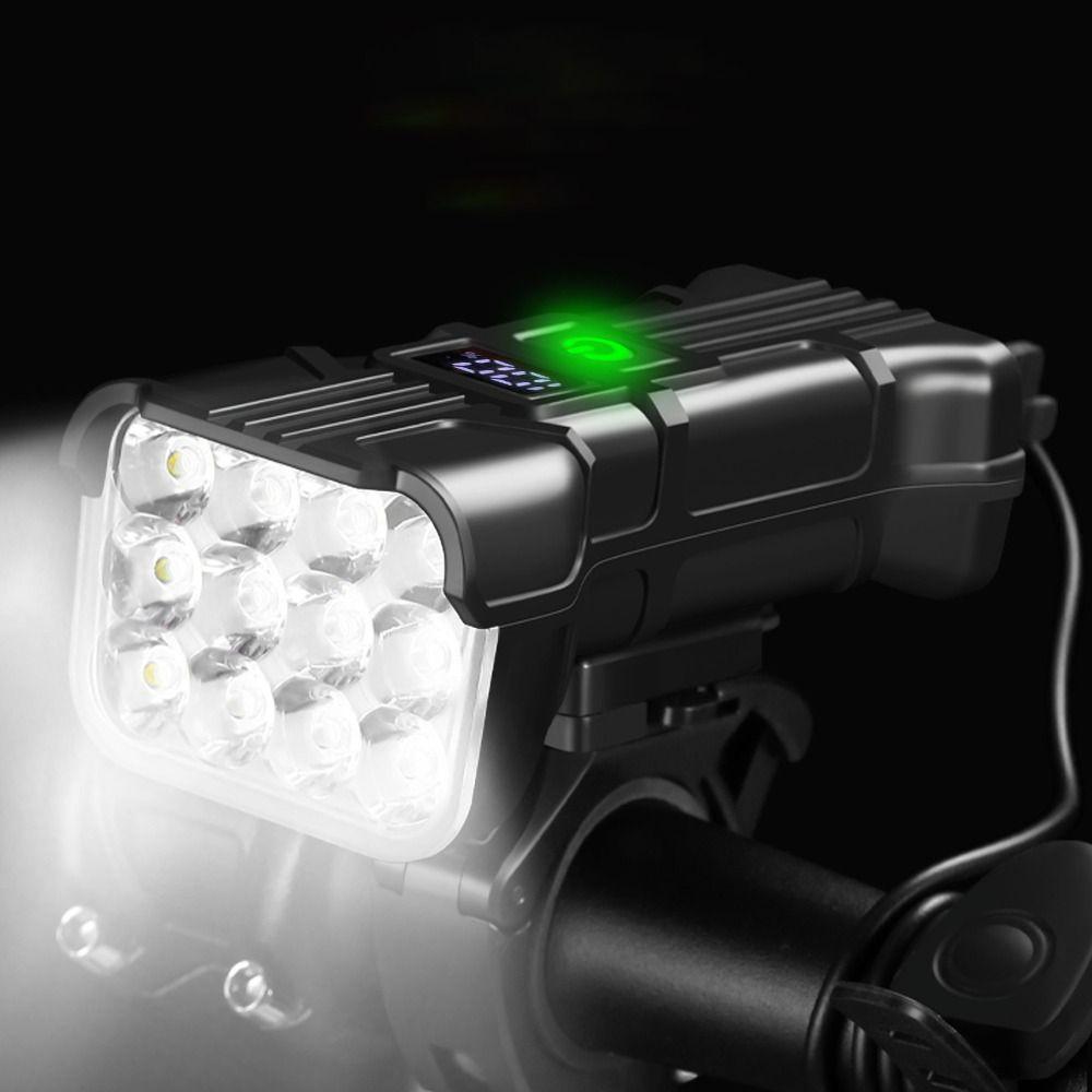 5 Trybów Oświetlenia 12 LED Lampa Rowerowa 140dB Głośniki Wodoodporna Lampa Bezpieczeństwa Roweru Jasna Akumulatorowa Przednia Latarka MTB