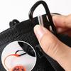 Practical Oxford Nail Screw Storage Bag Black Wear-resistant Cylinder Nail Screw Storage Bag with Buckle Can Tighten Tool Bag