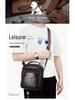 Old Lion Men's Retro Cowhide Messenger Bag - European & American Fashion Small Shoulder Bag