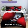 3pcs Pennywise2 Cover Set - Personalized Name, HD Printed Bedding with 1 Cover and 2 Pillowcases - Perfect for Home Decor, Easy Care