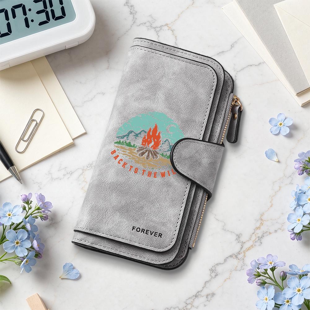 Wild Print Purse Forever Fashion Multi Card Portable Daily Wallet