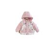 Girls Winter Down Jacket 1-3 Years Old Thick Warm Hooded Outerwear Toddlers 90g Fill 86-90% White Duck