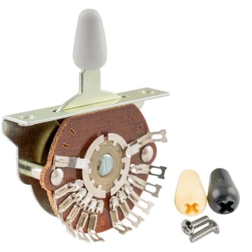 Musiclily Pro 5-Way Lever Switch, 2-Circuit, 5-Contact Pickup Selector for Strat/Telecaster Electric Guitars