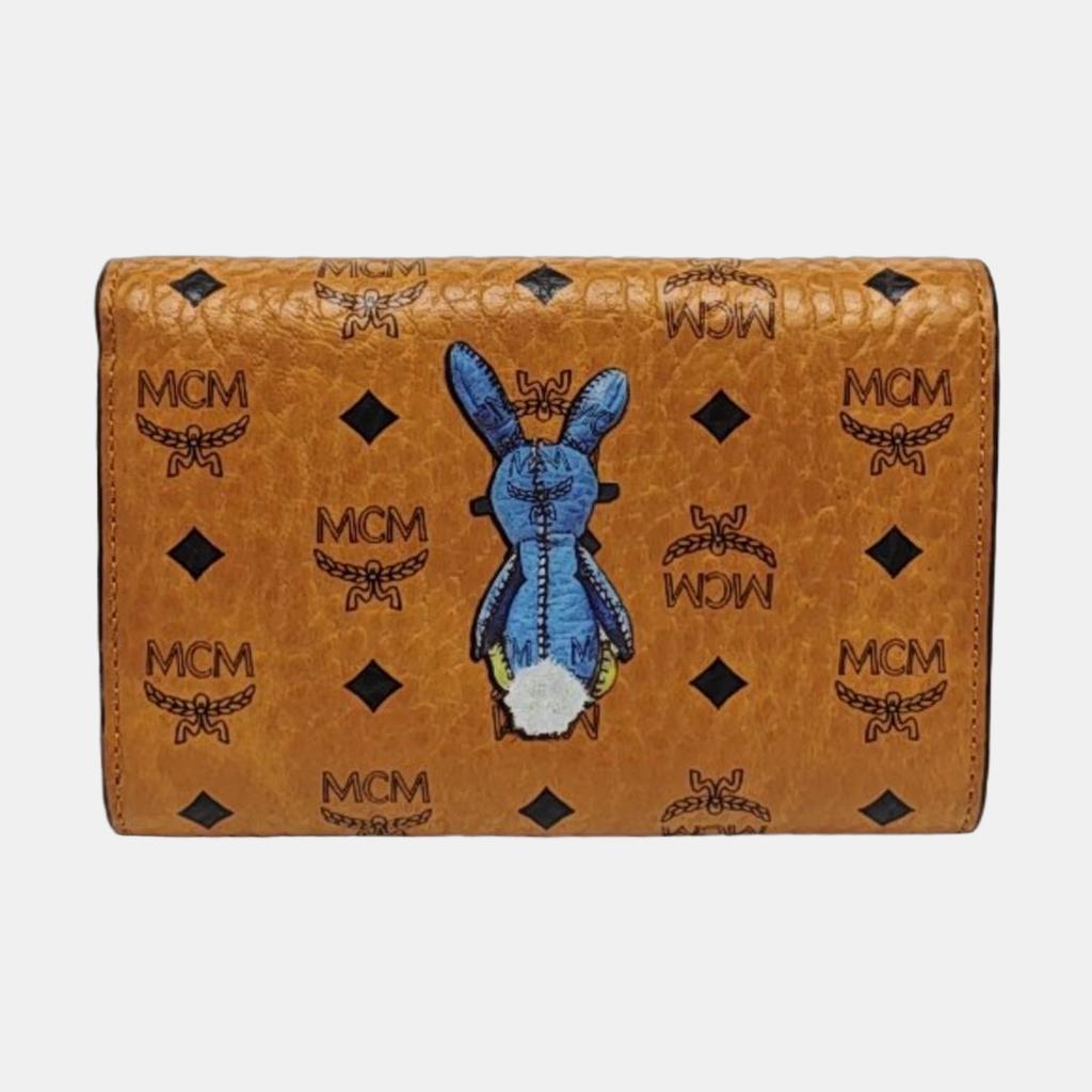 [Pre-Owned] Small Coated Canvas Monogram Card Holder In Cognac Color With Gold Hardware - Very Good #1EW5A2K