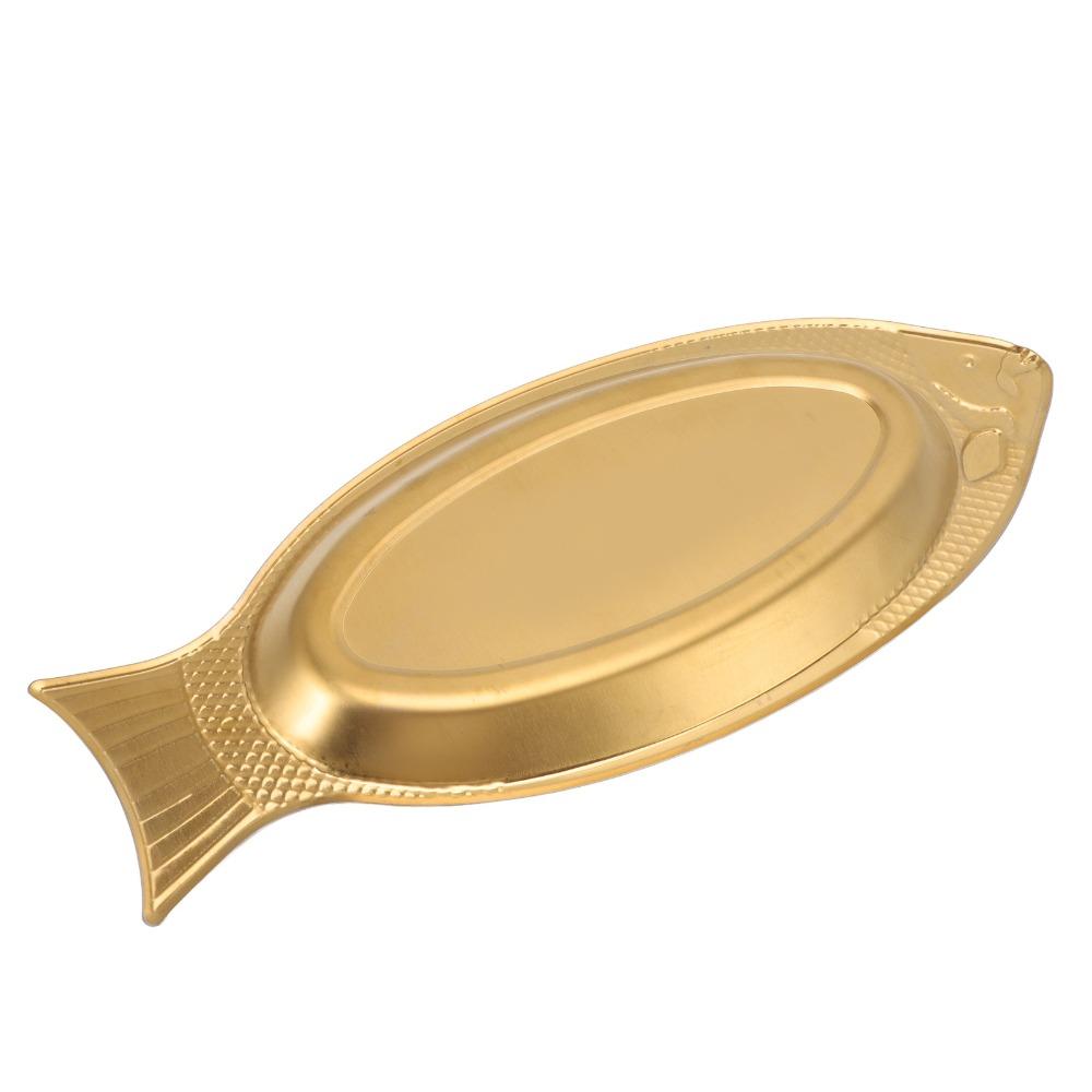 Decorative Fish Serving Platter Stainless Steel Appetizer Tray Kitchen Tools Food Tray  Wedding