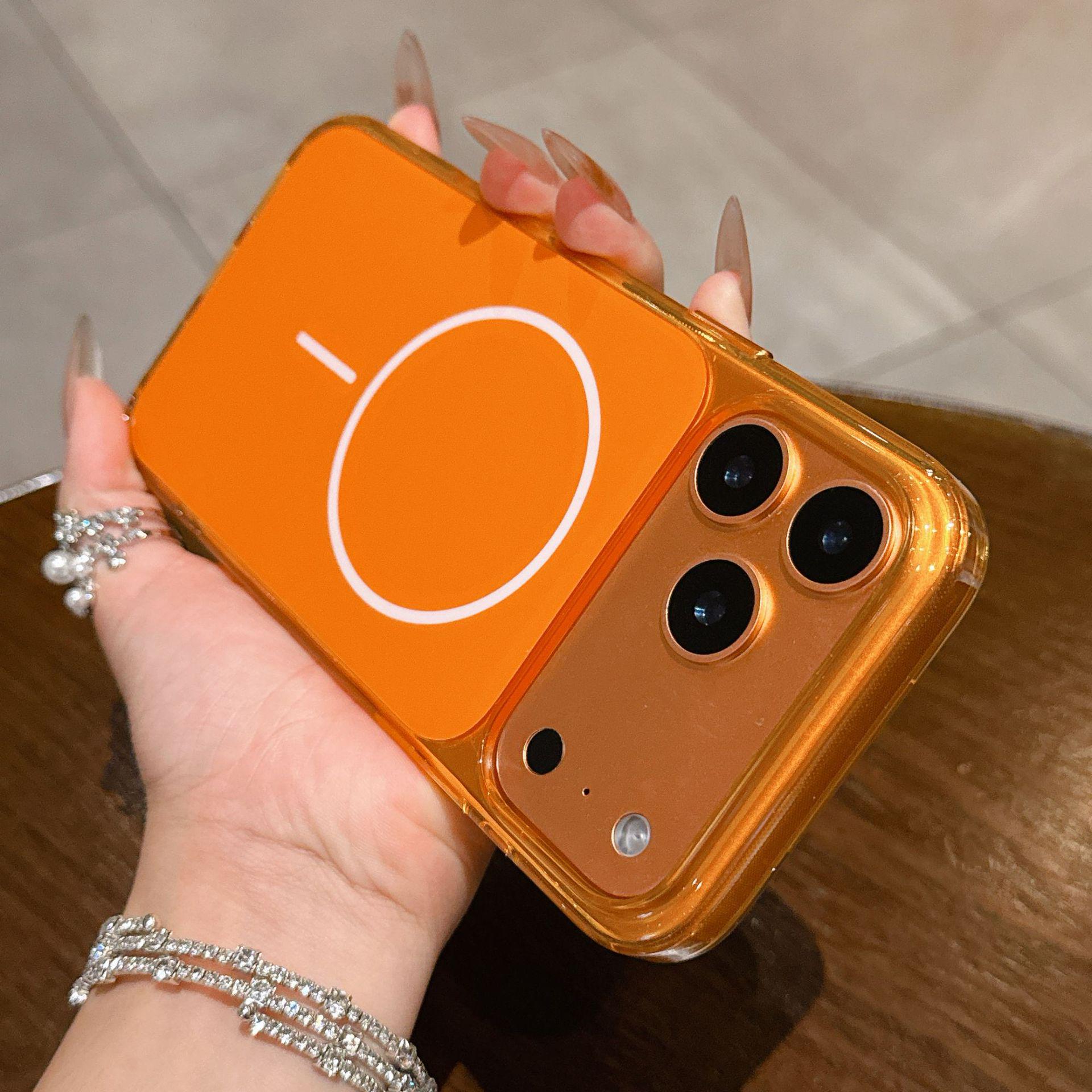 Compatible with iPhone 17 Pro Max: Original Color MagSafe Anti-Drop Protective Case for iPhone 15/16 Pro iPhone 17 Pro