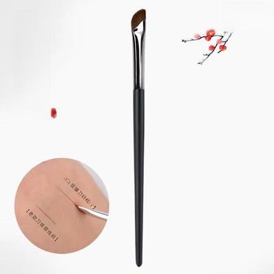 Juego de pinceles para sombras de ojos en ángulo: hoja en forma de hoz ultrafina para una aplicación precisa del maquillaje de ojos