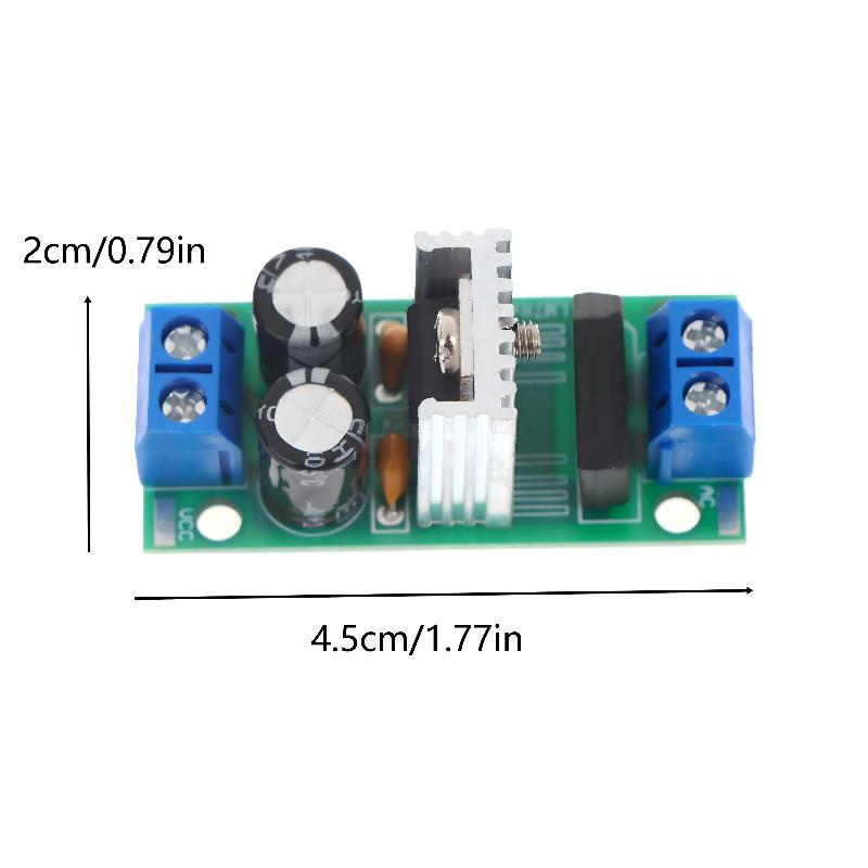 L7805 L7812 Step Down Power Supply Module 5V 12V Voltage Regulator Board With Heat Sink For Diy Electronics Projects