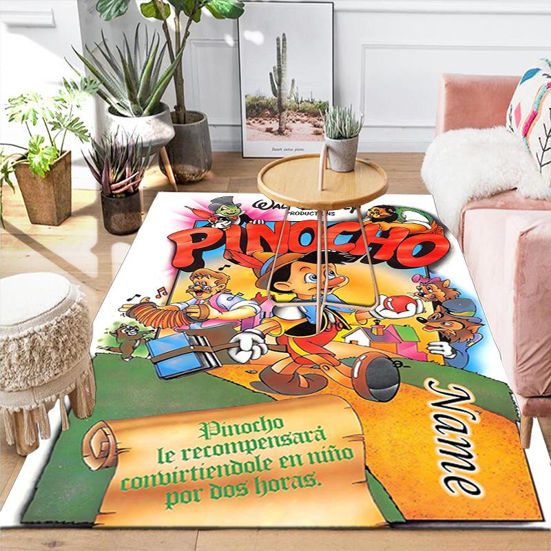 Custom 1Pc Pinocchio'S Apple Adventure Rug Office Carpet Indoor Outdoor Entrance Doormat Nonslip Soft And Comfortable Living Room D916156