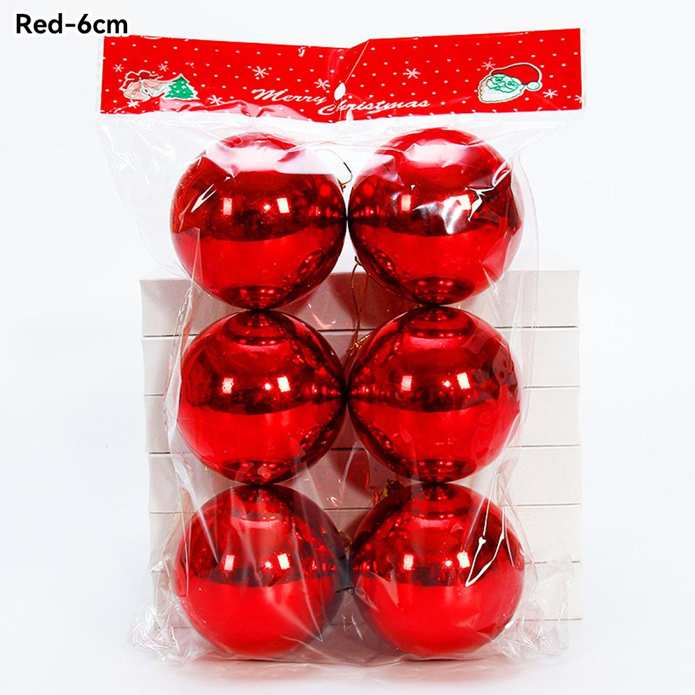 

Украшения для рождественской елки, шары, рождественские украшения, блестящий шар, подвесной шар, новогодняя вечеринка, кулон, декор, реквизит, подарочные принадлежности 6cm/6Pcs