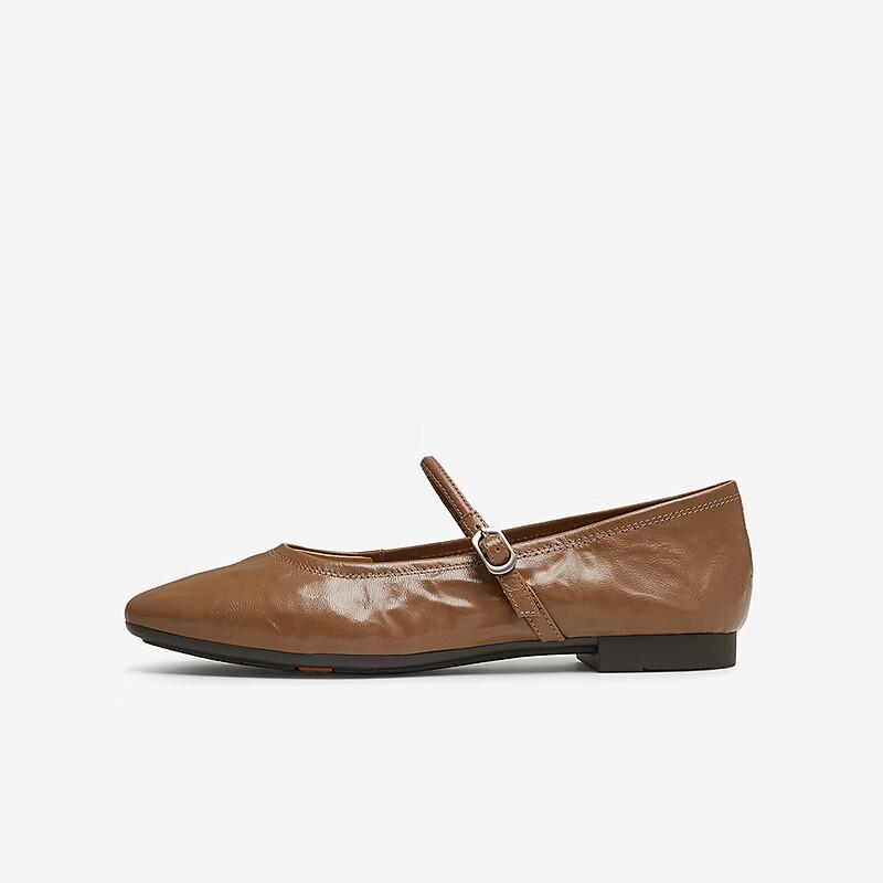 Bata Leder Mary Jane Ballerinas für Damen Weichsohlige flache Schuhe