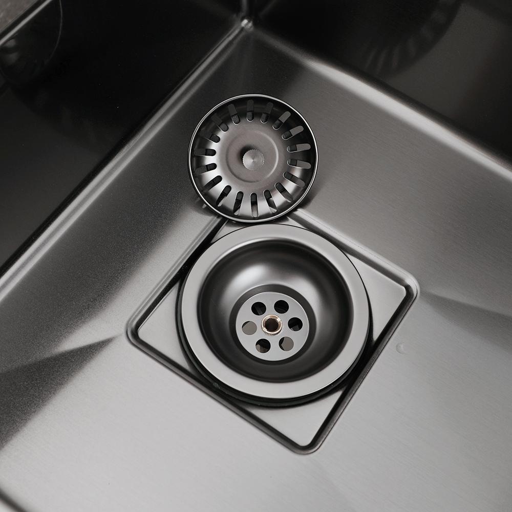 Modern 304 Stainless Steel Kitchen Sink Drain Strainer Stopper with Polished Surface Easy Clean 3-Year Warranty for Hotels