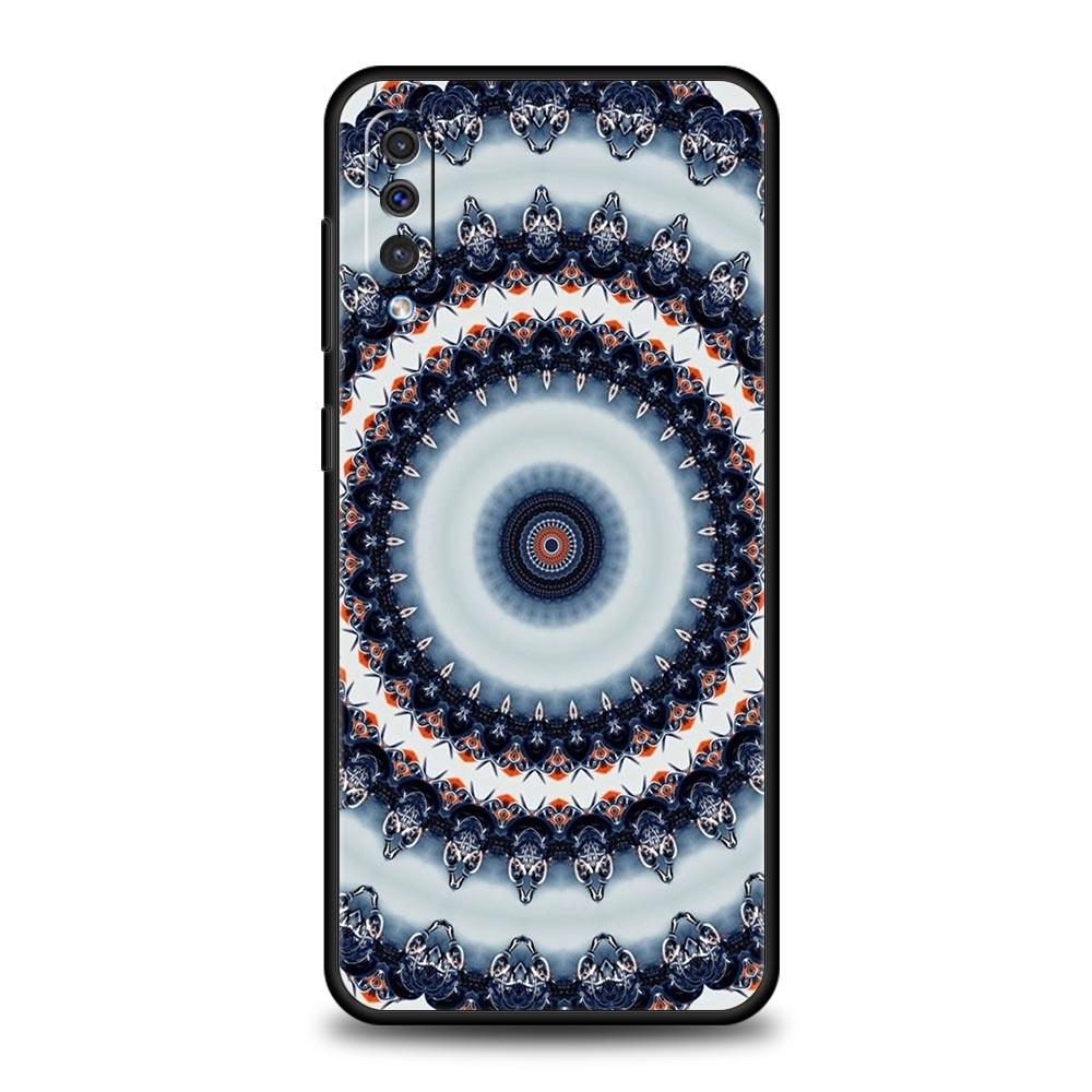 Retro Circular Totem Design Phone Case for Samsung Galaxy A56 A36 A26 A16 A34 A24 A42 A22 A20 A12 A40 A30 A10 5G Soft TPU Cover