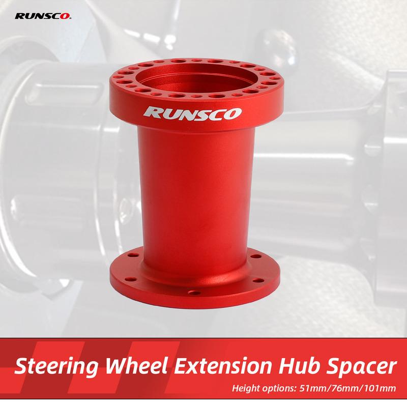 51mm 76mm 101mm Steering Wheel Extension Hub Spacer Sandblasting Red Anodizing for Racing Simulator Game Race Car 51mm