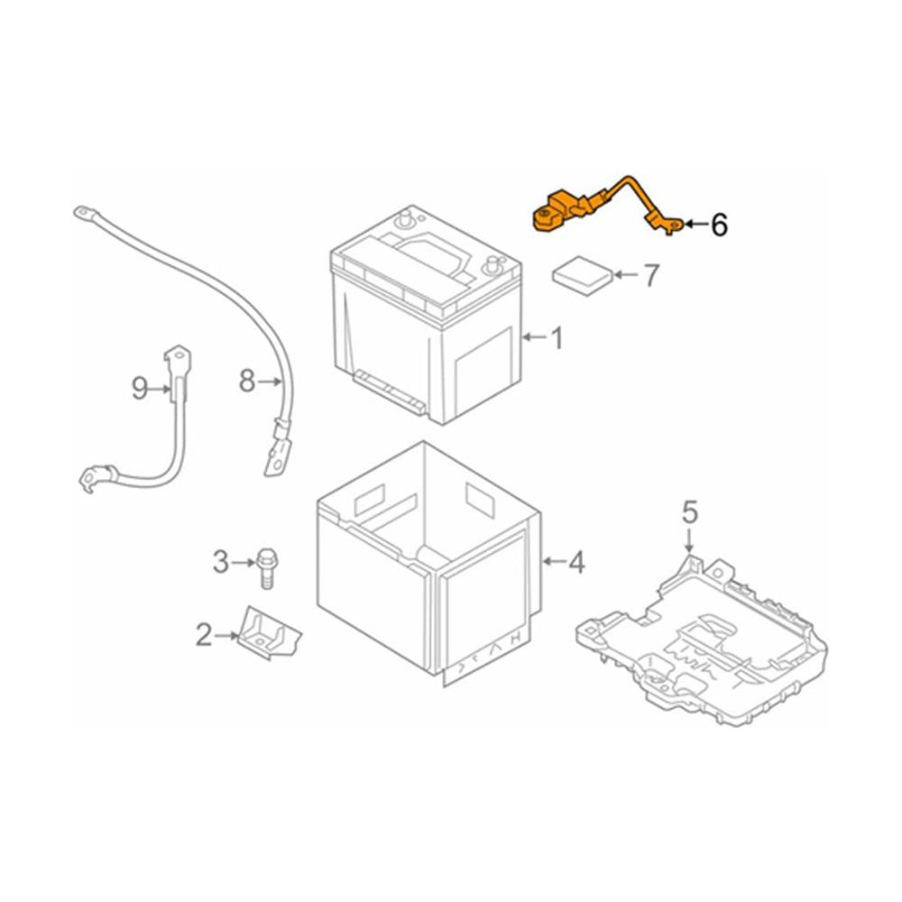 New Battery Negative Cable 70am Battery Sensor For Kia Rio 2012-13-14-15