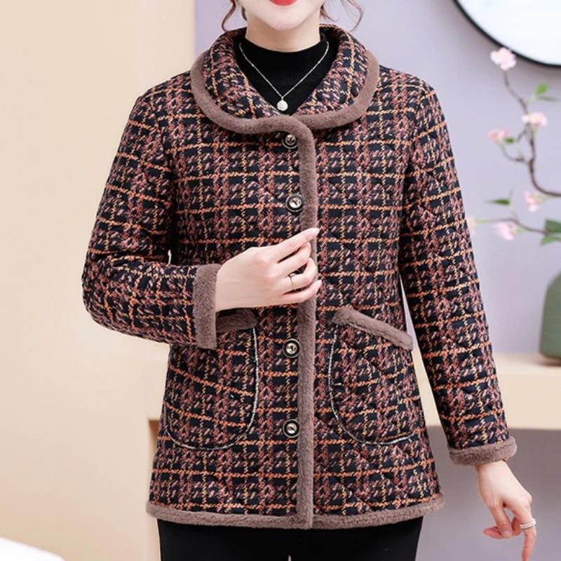 Adaugă Jachetă de Bumbac Casual de Iarnă Călduroasă din Catifea Îngroșată Mici la Modă