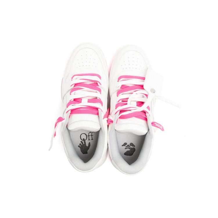 OFF-WHITE Out Of Office Low Special White Fuchsia (Womens) Women Sneakers OWIA259S23LEA0040132