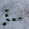 Chrome Diopside Gemstone Handmade 925 Sterling Silver Jewelry Necklace 18" M-395