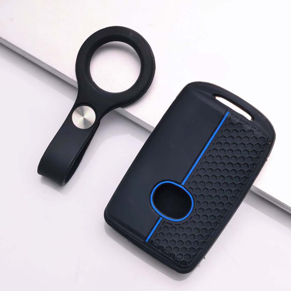 Key Fob Cover for Mazda Cx30 Cx5 Cx8 Cx9 Mx5 Miata with Keychain Anti-Scratch Guard Shockproof Protection Soft Grip Texture Responsive Button Touch