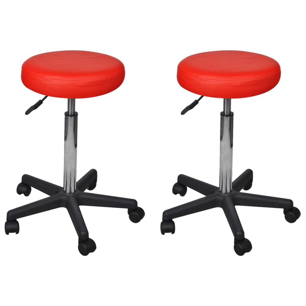 Tabourets de bureau lot de 2  35,5x84 cm Similicuir