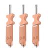 3PCS 0.8MM Hotend Nozzle Fit for Flashforge AD5X Fused Deposition Modeling 3D Printer Quick Detachable All Metal Nozzles