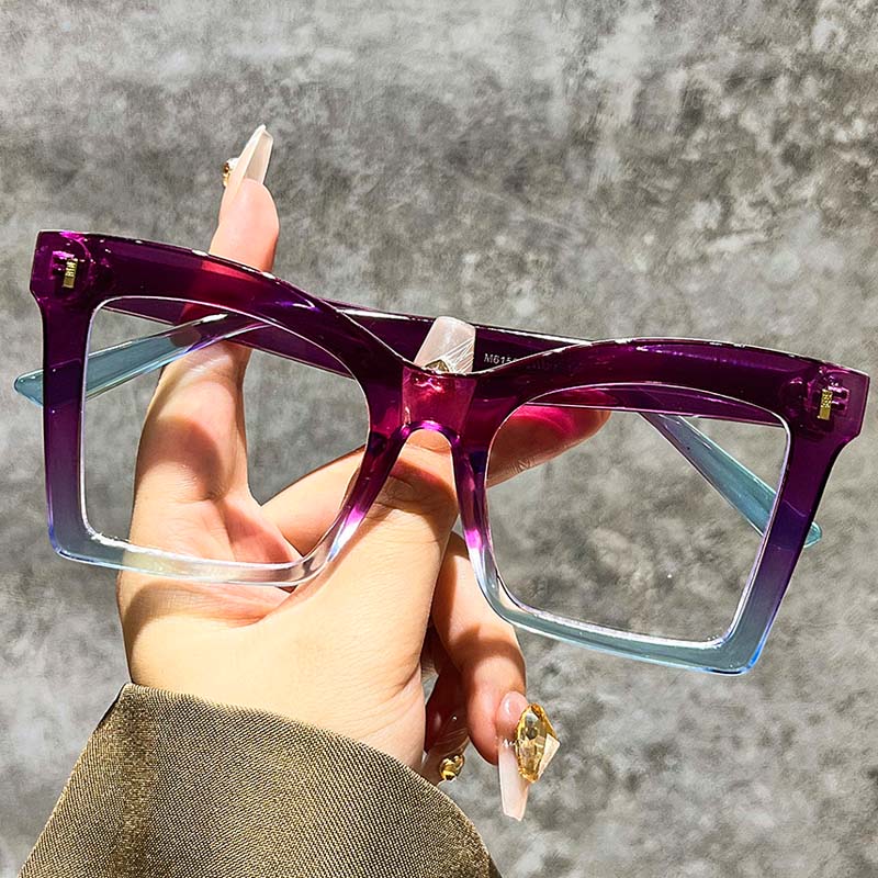 Oversized Cat Eye Reading Glasses for Women Stylish Square Far Sight Eyeglasses Ladies Prescription Glasses Diopters 1.0 To 4.0