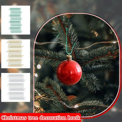 S-vormige Haken, Kerstboomdecoratiehaken, Kerstornamentaccessoires, Draadhaken, Multifunctionele C-vormige Haken.
