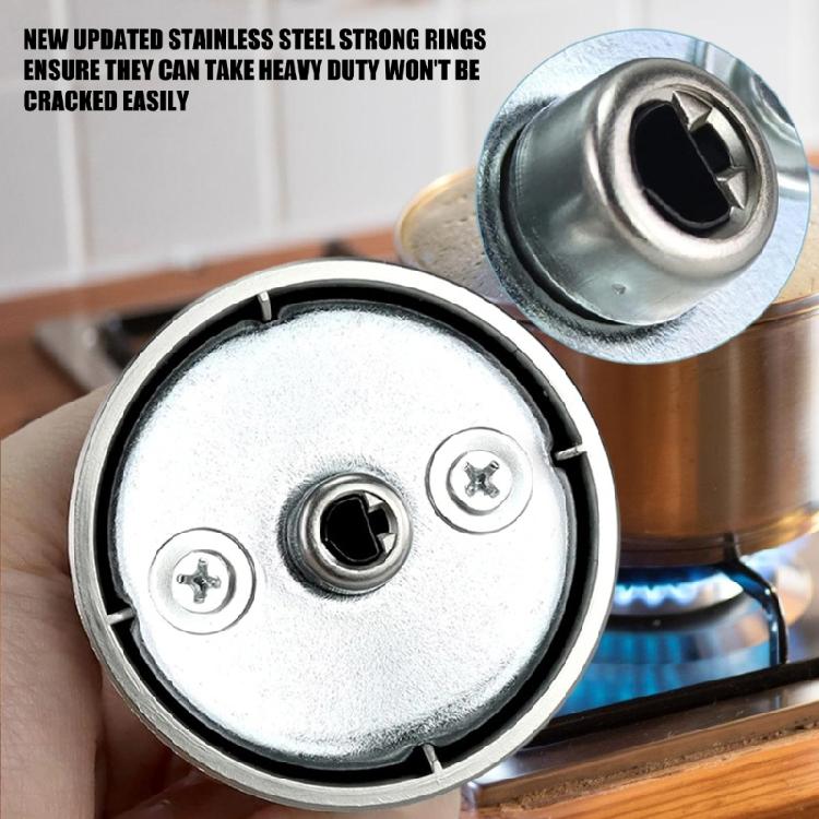 Gas Cooker Handle Replacement Control Knob Steel Texture Smooth Turning Accurate Heat Adjustment Suitable for Cooker